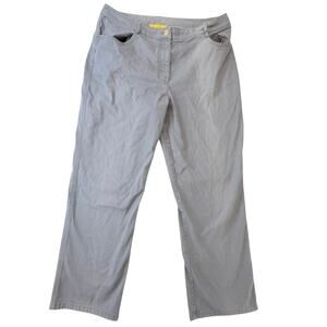 St John Women's Yellow Label Gray Wash Denim Jeans Size‎ 12 Straight Leg